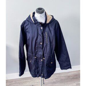 C-Esttoi Navy Fuzzy Lined Jacket - Size 3XL